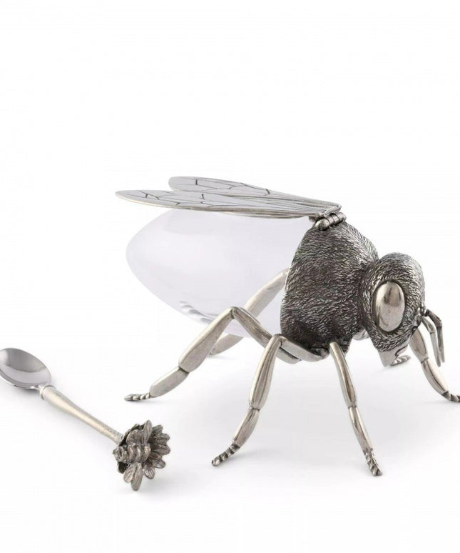 Honey Bee Shaped Honey Serving Pot with Scoop – Beautifully Crafted | Ikeame