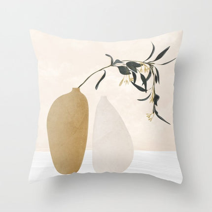 Modern simple abstract pillowcase simple geometric peach skin pillow – Trendy & Practical for Daily Living