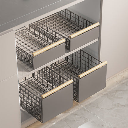 Multifunctional Foldable Extendable Pull Out Storage Basket – Adjustable Organiser