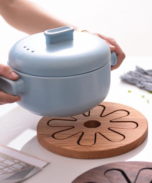Wooden Petal Coaster | Solid Wood Heat Resistant Pad