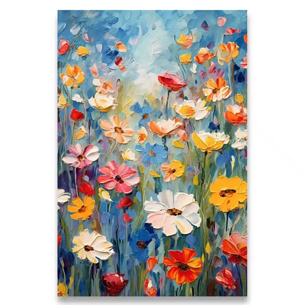 Flowers Canvas Wall Art | Botanical Bedroom Poster