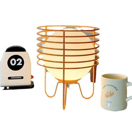 Colourful Wire Table Lamp – Retro Modern LED Lighting