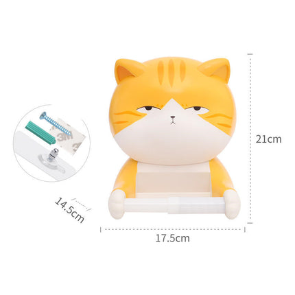 Cat-Shaped Decorative Toilet Paper Holder