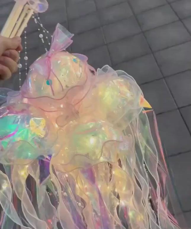 DIY Jellyfish Lamp Kit | Creative Hanging Mood Light Craft Set